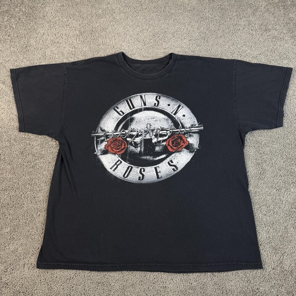 Guns N' Roses Shirt Mens 2XL Black Not In This lifetime Tour Crew Neck Cotton